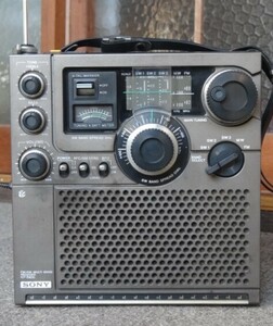  Sony Sky сенсор ICF-5900 SONY SW/MW/FM радио звонить . Junk Showa Retro античный Vintage аудио 