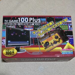 TV GAME 100 plus コントローラー型 テレビゲーム機 レトロ ゲーム