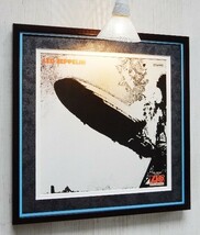 レッド・ツェッペリン 1st/名盤 レコジャケ ポスター 額入り/Led Zeppelin/ジミー・ページ/ロック アルバム アート/Framed Zeppelin Album_画像7