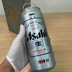 15225 アサヒスーパードライ1000ml 缶ビール型ラジオ AM/FM 説明書 創業100周年記念 高さ約21cm ジャンク品 ※説明と画像をご確認下さい の画像4