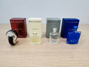 [15338] BVLGARI ブルガリ　香水 ミニボトル 4点セット　