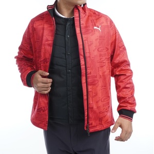  Puma M Golf archive 3WAY full Zip jacket liner the best regular price 23100 jpy red black set item 