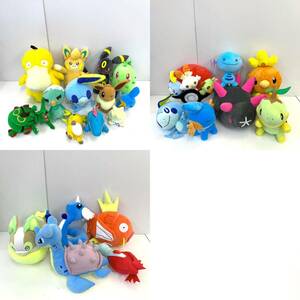 067B517★【中古品】ポケモン ポケットモンスター ぬいぐるみ まとめ セット コダック/チコリータ/コイキング/アチャモ/ラプラス