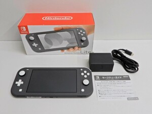 062Z431★【中古 美品/動作品】 Nintendo Switch Lite グレー ⑤