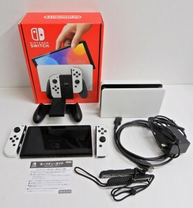 062Z492★【中古 美品/動作品】 Nintendo Switch 本体 有機ELモデル ホワイト HEG-001 ⑥