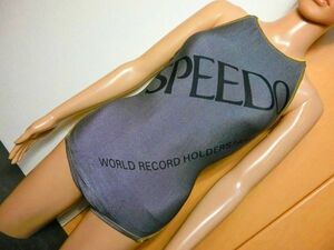 中古品☆SPEEDOスピード♪ロゴデザインスイムウェア水着大きいLサイズ　難あり　水着＆レオタード３着まで同梱可商品１０点落札送料無料