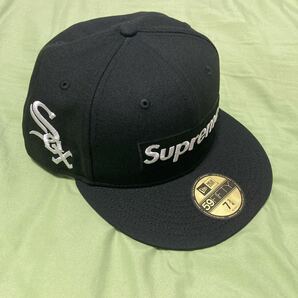 【特価】Supreme MLB Teams Box Logo New Era Black 7 3/4(61.5cm) シュプリーム ボックスロゴ ニューエラ キャップ ブラック White Sox の画像3