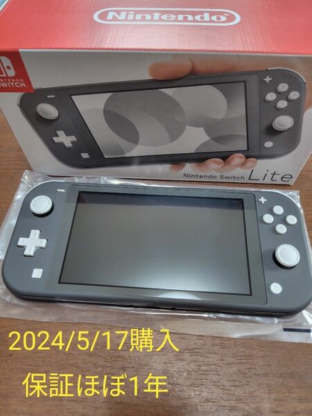 ニンテンドースイッチライト　本体　グレー