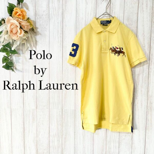 【Polo by Ralph Lauren】 刺繍 トリプルポニー ポロシャツ ポロラルフローレン ラルフローレン ゴルフ テニス