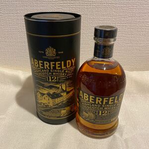 【未開栓・送料無料】Aberfeldy アバフェルディ 12年 シングル モルト ウイスキー イギリス 700ml 40%