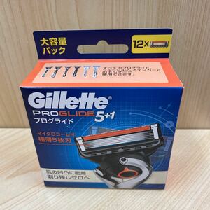 （834）ジレット フュージョン 5+1 プログライド替刃 12個 未開封Gillette 