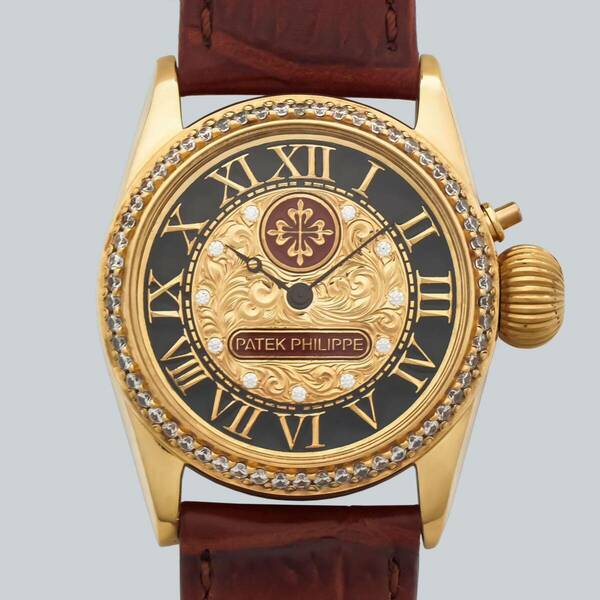 アンティーク Marriage watch Patek Philippe 懐中時計をアレンジした 35mmのメンズ腕時計 半年保証 手巻き スケルトン