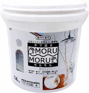 ニッペ ペンキ 塗料 STYLE MORUMORU モルモル 14kg 水性 つやなし 屋内外 日本製 4976124882548