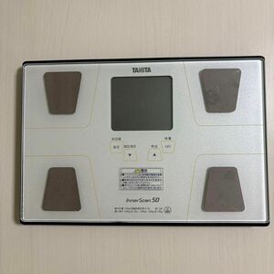 タニタ 体組成計 InnerScan50 BC-320-WH パールホワイト【中古・キズあり】