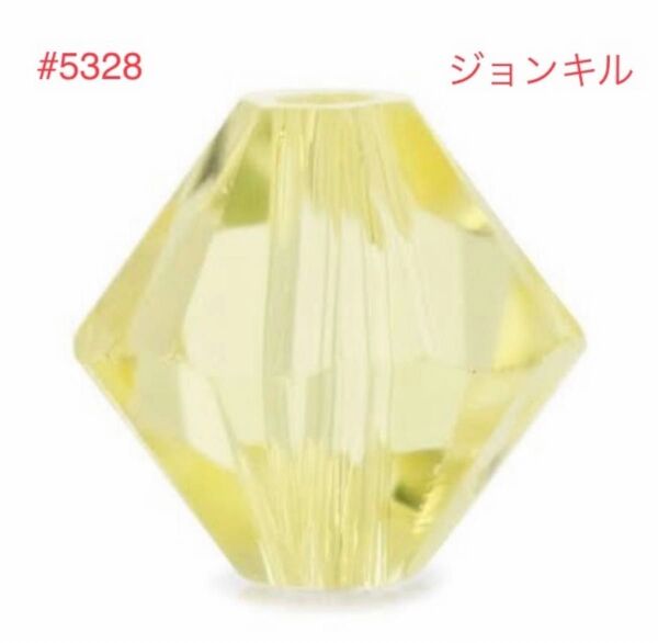 スワロフスキービーズ☆ソロバン型 #5328 ジョンキル☆4mm☆