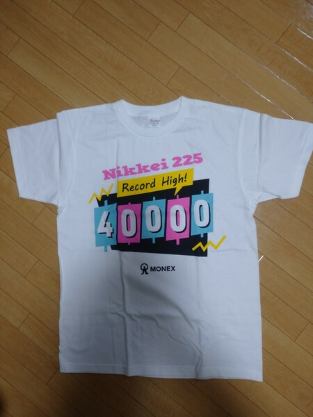 マネックス 日経平均4万円突発記念 Tシャツ