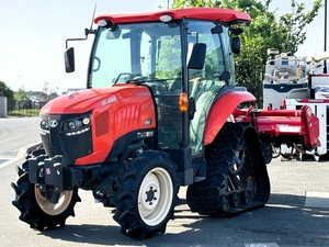 茨城Prefecture クボタ Tractor SL480 C-PC 643hours Power steering 自動水平 倍速 キャビン ロータリー SX2010 Power Crawler 中古 直Q8192490