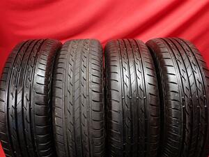 中古タイヤ 195/65R14 89S 4本セット ブリヂストン ネクストリー BRIDGESTONE NEXTRY 8分山★n14 イプサム セリカ アベニール ギャラン