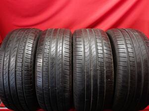 中古タイヤ 225/45R18 91Y 255/40R18 95Y 4本セット ピレリ チントゥラート P7 PIRELLI CINTURATO P7 8分山★ ランフラット n18