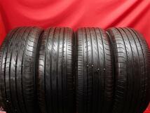 中古タイヤ 225/55R18 98V 4本セット ヨコハマ ブルーアース RV-03 YOKOHAMA BLUEARTH RV-03 8.5分山★n18 デリカD:5 フォレスター_画像1