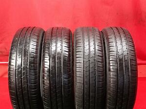 タイヤ4本 《 ブリヂストン 》 エコピア NH100C [ 175/65R15 84H ]9/8.5分山★ アクア スペイド フィット キューブ スイフト n15