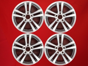 【激安 中古 4本セット】 5Wスポークタイプ BMW用 社外 アルミホイール 17インチ 7.5J インセット+38 PCD120 5穴 ハブ径Φ72.5 cc17