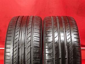 タイヤ2本 《 コンチネンタル 》 コンチスポーツコンタクト5 SSR [ 225/40R18 92W ]8.5分山★ ランフラット ベンツ CLA クラス n18