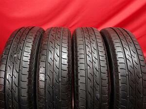 中古タイヤ 155/80R13 79S 4本セット ブリヂストン ネクストリー BRIDGESTONE NEXTRY 8.5分山★n13 パッソ ブーン ヴィッツ Kei ロゴ