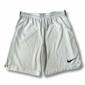 《良品◎》NIKE ナイキ★ワンポイント*トラックハーフパンツ*ショートパンツ*ジャージ*ホワイト*スポーツ*サイズXL(MS2876)◆S60