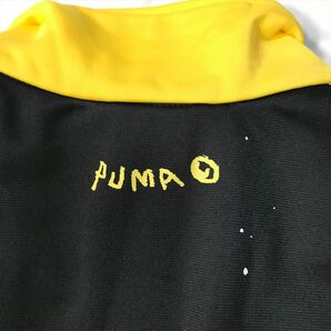 《良品◎》PUMA プーマ★ワンポイント*ジャージ*トラックジャケット*ブラック/イエロー*サイズM(MA6391)◆S60の画像4