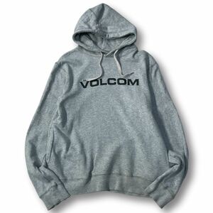 《良品◎》VOLCOM ボルコム★ビッグロゴ*フーデットプルオーバーパーカー*グレー*サイズM(MA6424)◆S80