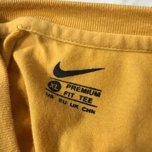 《オススメ◎》NIKE ナイキ★スウォッシュ*半袖Tシャツ*カットソー*イエロー*スポーツ*サイズXL(MS2911)◆S60_画像6