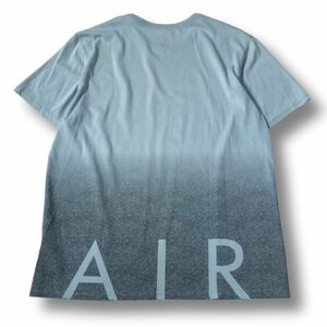 《良品◎》NIKE AIR JORDAN ナイキエアジョーダン★バックデザイン*ビッグロゴ*Tシャツ*カットソー*ライトブルー*サイズL(MS2975)◆S60