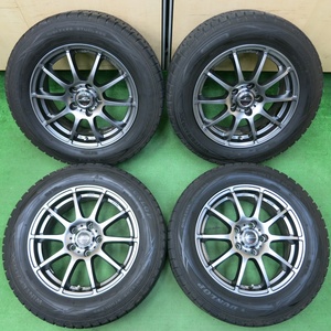 *送料無料* バリ溝！キレイ！9.5分★スタッドレス 215/60R16 ダンロップ ウインターマックス WM01 SCHNEIDER PCD114.3/5H★4042803イス