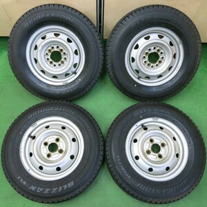 *送料無料* バリ溝 20年 9.5分★スタッドレス 165R13 6PR ブリヂストン ブリザック VL1 スチール PCD100 110 114.3/4H マルチ★4042906イス