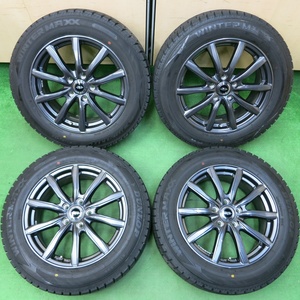 *送料無料* バリ溝！22年！キレイ！9.5分★スタッドレス 215/60R17 ダンロップ ウインターマックス WM02 TEAD PCD114.3/5H★4042907イス