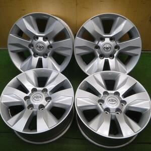 *送料無料* キレイ★トヨタ 125系 ハイラックス 純正 ホイール 17インチ 17×7.5J PCD139.7/6H★4042610Hホ