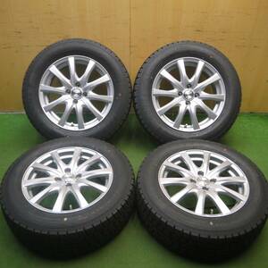 *送料無料* バリ溝！22年！綺麗！ほぼ10分★スタッドレス 195/65R16 グッドイヤー アイスナビ7 ravrion RS01 PCD100/4H★4043005Hス