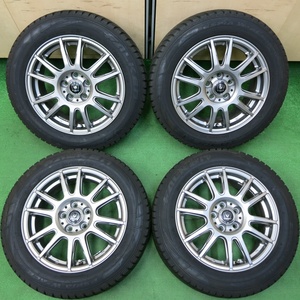 *送料無料* バリ溝！キレイ！9分★スタッドレス 185/60R15 ファルケン エスピア W-ACE INVERNO インヴェルノ PCD100/5H★4050110イス