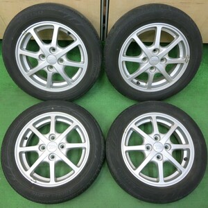 *送料無料* 4本価格★ダイハツ ムーヴ カスタム LA100S 純正 155/65R14 ブリヂストン エコピア EP150 14インチ PCD100/4H★4050210イノ