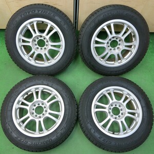 *送料無料* 超バリ溝 21年 ほぼ10分★スタッドレス 195/65R15 トーヨー GIZ2 FANG-TS KOSEI PCD100 114.3/5H マルチ★4050215イス