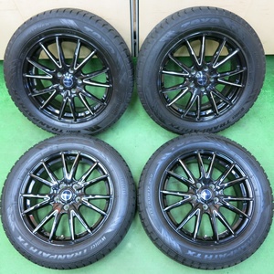 *送料無料* 超バリ溝 綺麗 9.5分以上★スタッドレス 215/60R17 トーヨー ウインタートランパス TX RiZLEY ZEFICE PCD114.3/5H★4050501IMス