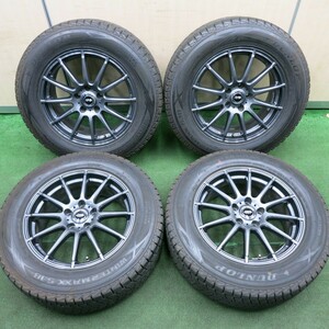 *送料無料* バリ溝！綺麗！9.5分★スタッドレス 225/65R17 ダンロップ ウインターマックス SJ8 TEAD テッド PCD114.3/5H★4050504HAス