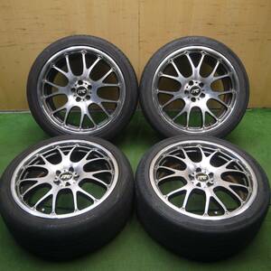 *送料無料* バリ溝 22年 9分★RAYS SEBRING ITC-SD 215/45R18 ハンコック V12 evo2 メダリオン CST MD-A1 レイズ PCD100/5H★4050104Hノ