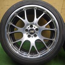 *送料無料* バリ溝 22年 9分★RAYS SEBRING ITC-SD 215/45R18 ハンコック V12 evo2 メダリオン CST MD-A1 レイズ PCD100/5H★4050104Hノ_画像2