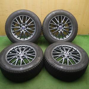 *送料無料* バリ溝！キレイ！9分★スタッドレス 225/60R17 ブリヂストン ブリザック DM-V3 ravrion RM01 PCD114.3/5H★4050702Hス