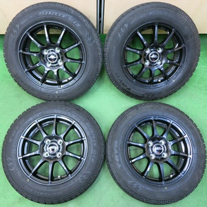 *送料無料* バリ溝 21年 綺麗 9.5分以上★スタッドレス 165/70R14 トーヨー オブザーブ ガリットGIZ SCHNEIDER MiD PCD100/4H★4051108イス