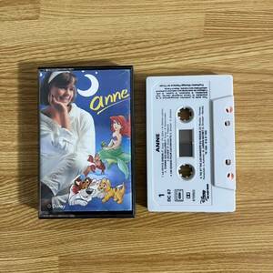 Anne cassette tape Disney Disney France version 1990 year rare music tape retro Walt Disney Records Disney song