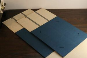 色紙掛 2点 まとめ つむぎ 京都謹製 色紙掛け 三つ折り 壁掛け 茶道具 MA2905