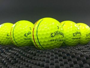 [E1M-03C] Callaway ERC SOFT Triple Track 2021年モデル イエロー 30球 キャロウェイ トリプルトラック ロストボール